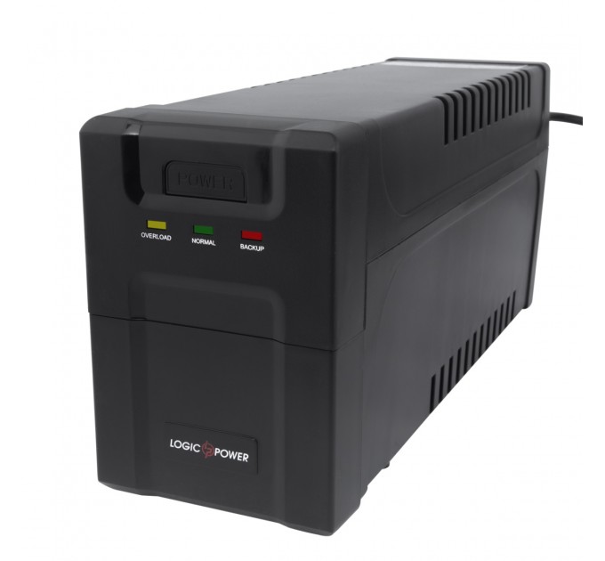 Джерело безперебійного живлення LogicPower 600VA-P, Lin.int., AVR, 2 x євро, пластик