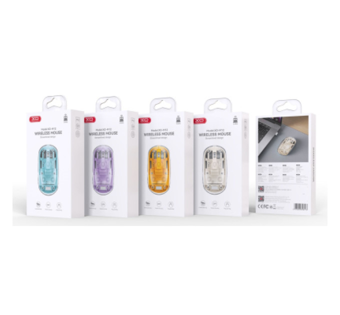 XO Мишка XO M12 Wireless Transparent/Yellow (M12 Yellow)