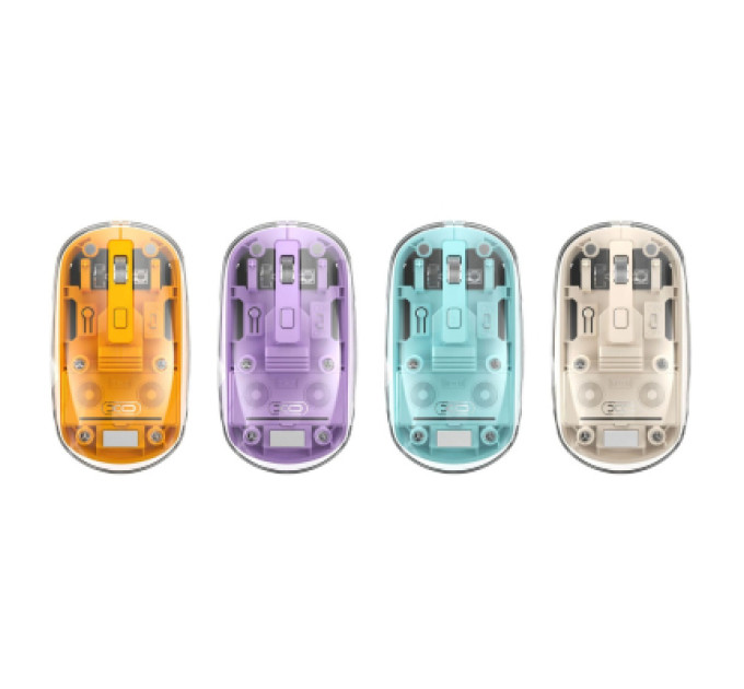 XO Мишка XO M12 Wireless Transparent/Yellow (M12 Yellow)