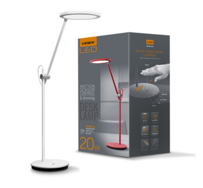 Videx Настільна лампа Videx LED 20W 4100K 220V White (VL-TF15W / 26905)