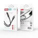 XO Дата кабель USB 2.0 AM to Lightning 1.0m 2.4A LED black XO (NB162-L-1-BK)