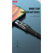 XO Дата кабель USB 2.0 AM to Lightning 1.0m 2.4A LED black XO (NB162-L-1-BK)