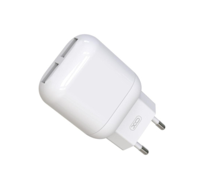 XO Зарядний пристрій XO 2xUSB 2.4A + cable USB to Lightning white (L78-L-WH)