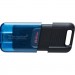 Kingston USB флеш накопичувач Kingston 64GB DataTraveler 80 M USB-C 3.2 Blue/Black (DT80M/64GB)