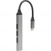 Gembird Концентратор Gembird USB-C 4 ports (1xUSB3.1+3xUSB2.0) metal silver (UHB-CM-U3P1U2P3-02)