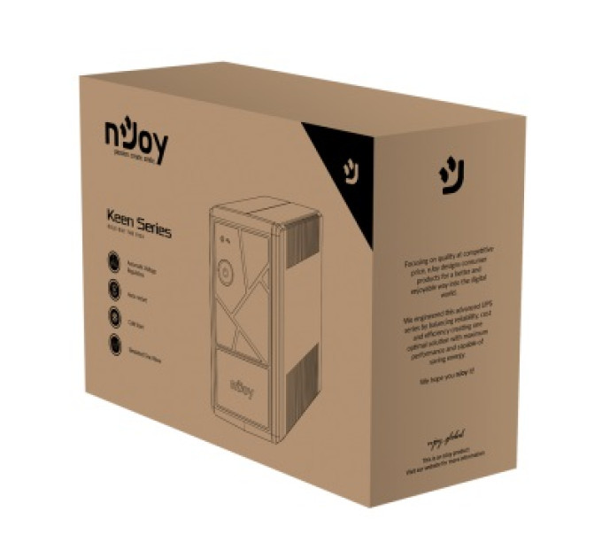 nJoy Джерело безперебійного живлення NJOY Keen 800 (UPLI-LI080KU-CG01B)