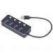 Gembird Концентратор Gembird USB 3.0 4 ports switch black (UHB-U3P4P-01)