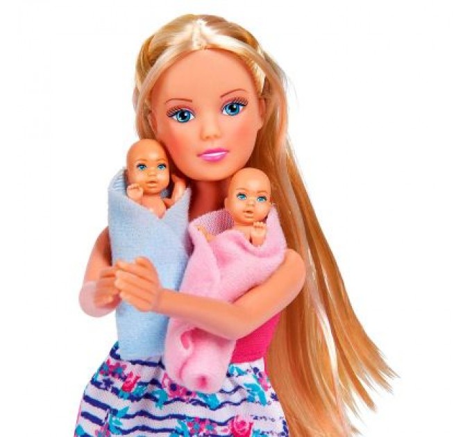 Лялька Simba Штеффі Вагітна двійнятами з немовлятами та аксесуари (5733333)