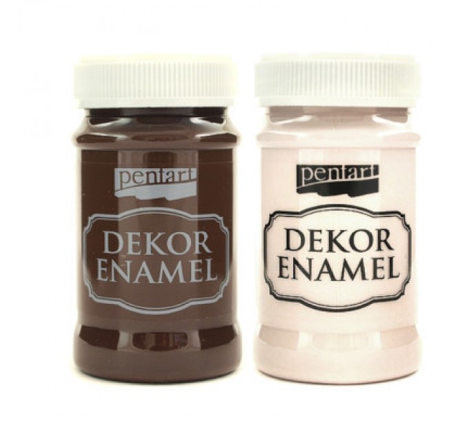 Акрилові фарби Pentart Dekor Enamel глянцева, Біла, 100 мл (5997412795677)