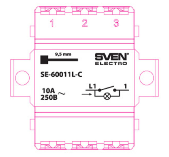 Sven Вимикач Sven SE-60011L-C cream (7100034)