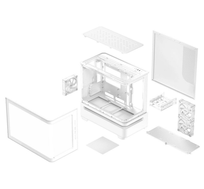 ASUS Корпус Asus Prime AP202 ARGB Tempered Glass White без БЖ (90DC00P3-B19000)