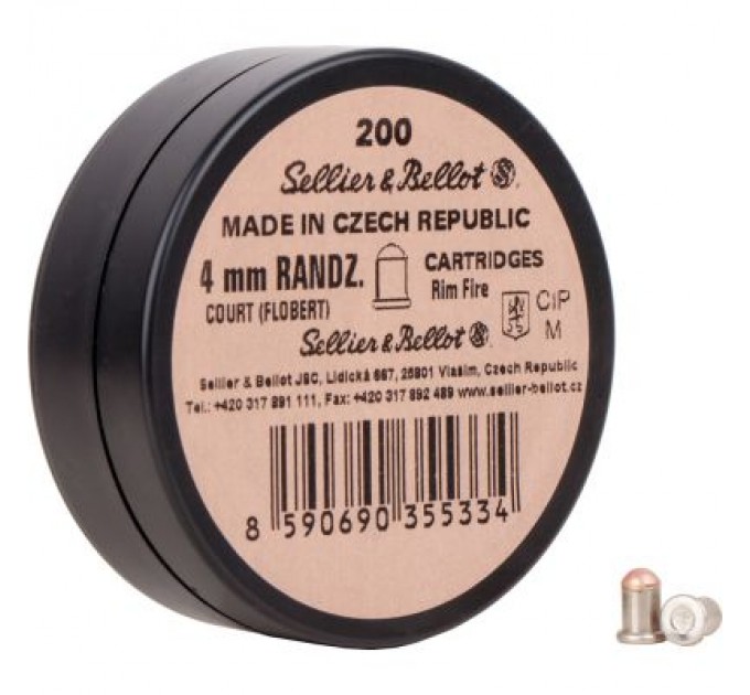 Патрони Флобера Sellier & Bellot Bellot Randz Curte кал. 4 mm short 200 шт (V355332)