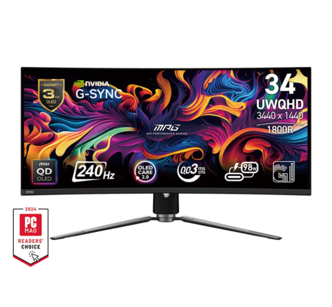 MSI Монітор MSI MPG 341CQPX QD-OLED