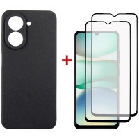 Чохол до мобільного телефона Dengos Xiaomi Redmi A5 Case Soft + 2 Glass (Black) (DG-CTG2P-24)