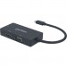 Intracom Концентратор Intracom USB3.1 Type-C to HDMI/DVI-I/VGA Black Manhattan (152983)