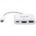Intracom Концентратор Intracom USB3.1 Type-C to HDMI/USB 3.0/PD 60W 4-in-1 White Manhattan (152945)