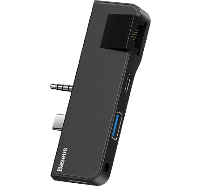 Baseus Концентратор Baseus USB3.1 Type-C+3.5mm toHDMI/USB 3.0/Type-C/3.5mm forSurfaceGo (CAHUB-FT01)