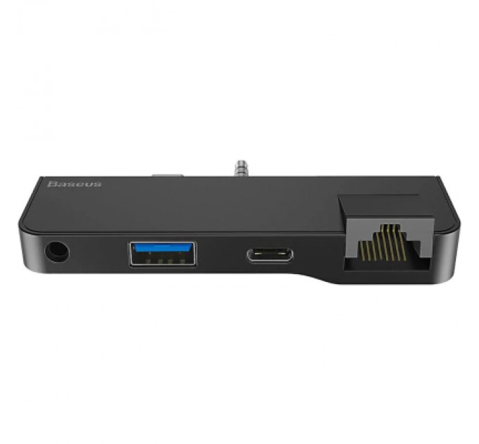 Baseus Концентратор Baseus USB3.1 Type-C+3.5mm toUSB 3.0/RJ45/Type-C/3.5mm forSurfaceGo (CAHUB-FG01)