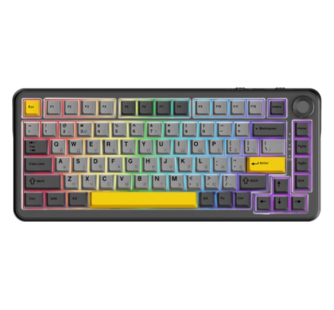 Ajazz Клавіатура Ajazz AK820 MAX PLUS Daydream Switch RGB Wireless/Bluetooth/USB Black (AK820MAX-DD-BGY)