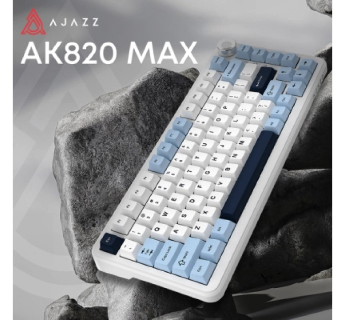Ajazz Клавіатура Ajazz AK820 MAX PLUS Daydream Switch RGB Wireless/Bluetooth/USB White (AK820MAX-DD-BWD)