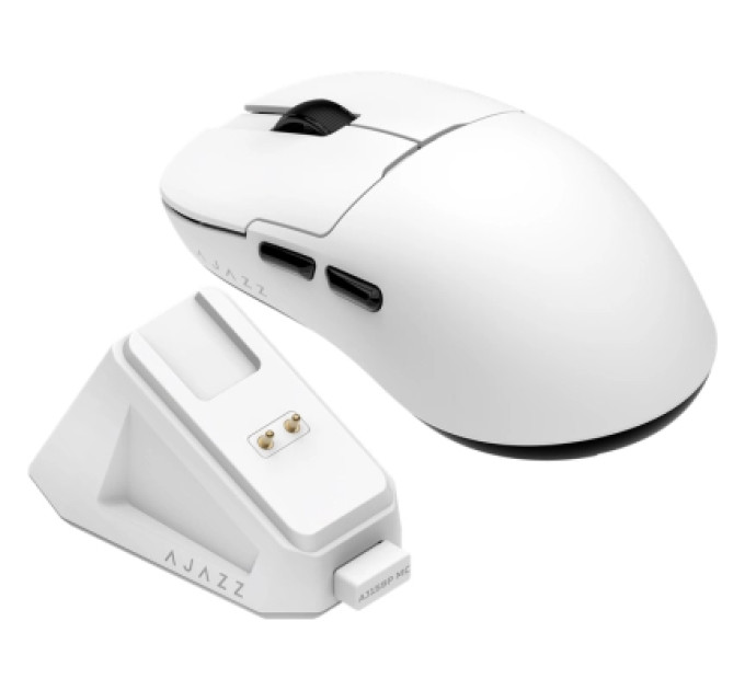 Ajazz Мишка Ajazz AJ159P MC Wireless/Bluetooth/USB Charging Dock White (AJ159P-MC-W)