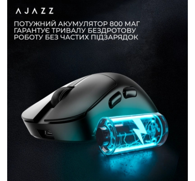 Ajazz Мишка Ajazz AJ179 V2 MAX Wireless/Bluetooth/USB Black (AJ179-V2-MAX-B)