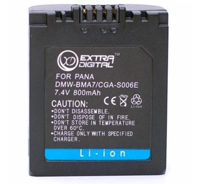 Акумулятор до фото/відео Extradigital Panasonic S006E (BDP2577)