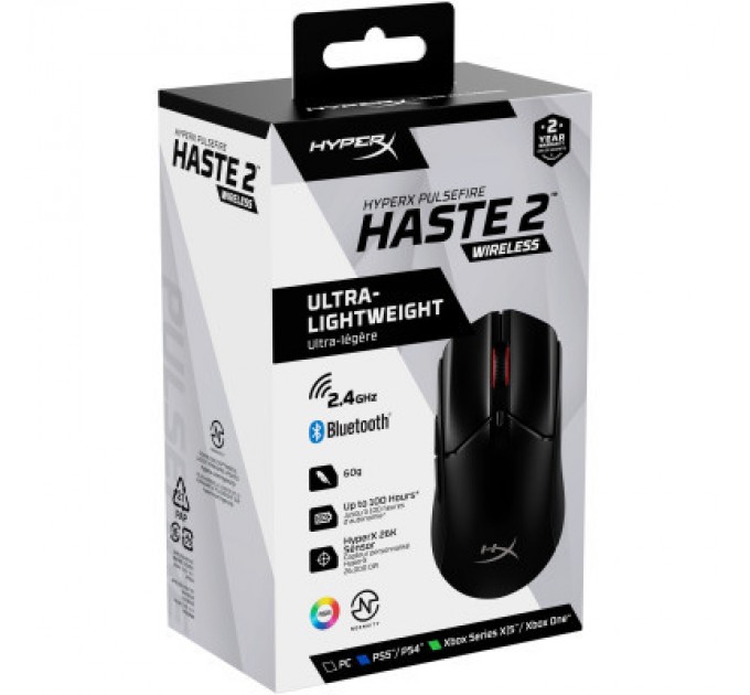 HyperX Мишка HyperX Pulsefire Haste 2 Wireless Black (6N0B0AA)