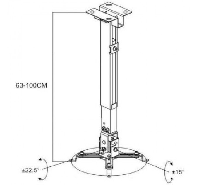Кронштейн до проектора Charmount PRB63-100 Black