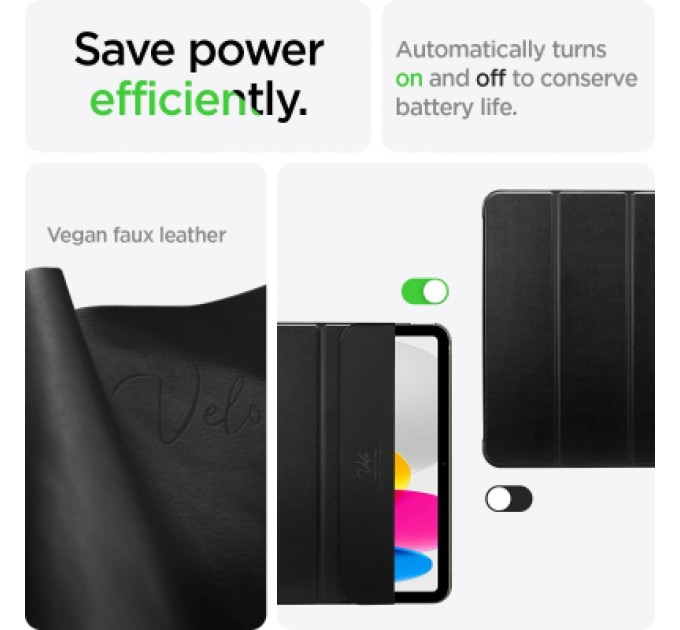 Spigen Чохол до планшета Spigen Apple iPad 10.9" (2022) Smart Fold, Black (ACS05309)