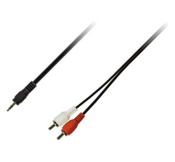 Кабель мультимедійний Jack 3.5mm M to 2xRCA M 1.5m Piko (1283126473890)