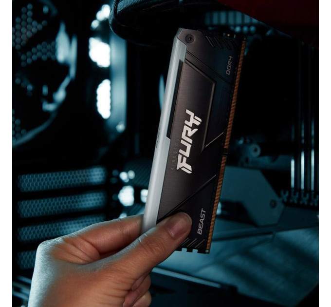 Kingston Модуль пам`яті DDR4 2x8GB/3200 Kingston Fury Beast RGB (KF432C16BB2AK2/16WP)