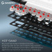 GamePro Клавіатура бездротова GamePro Asgard Valhalla MK210W Pro White