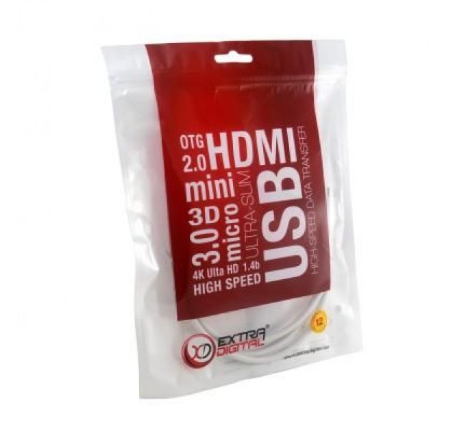 Дата кабель USB-C to USB-C 1.0m USB 3.1 Extradigital (KBU1674)