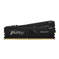 Модуль пам'яті для комп'ютера DDR4 16GB (2x8GB) 3200 MHz Black Kingston Fury (ex.HyperX) (KF432C16BBK2/16WP)