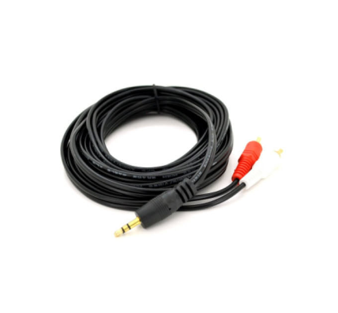 Voltronic Кабель мультимедійний 3.5mm M to 2xRCA M 3.0m black Voltronic (YT-3.5(M)/2хRCA(M)-3.0Cu)