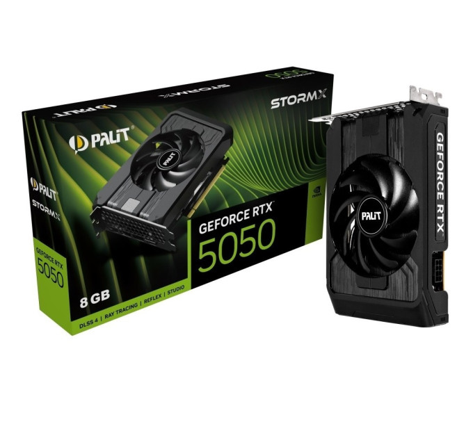 Palit Відеокарта GF RTX 5050 8GB GDDR6 StormX Palit (NE65050019P1-GB2070F)