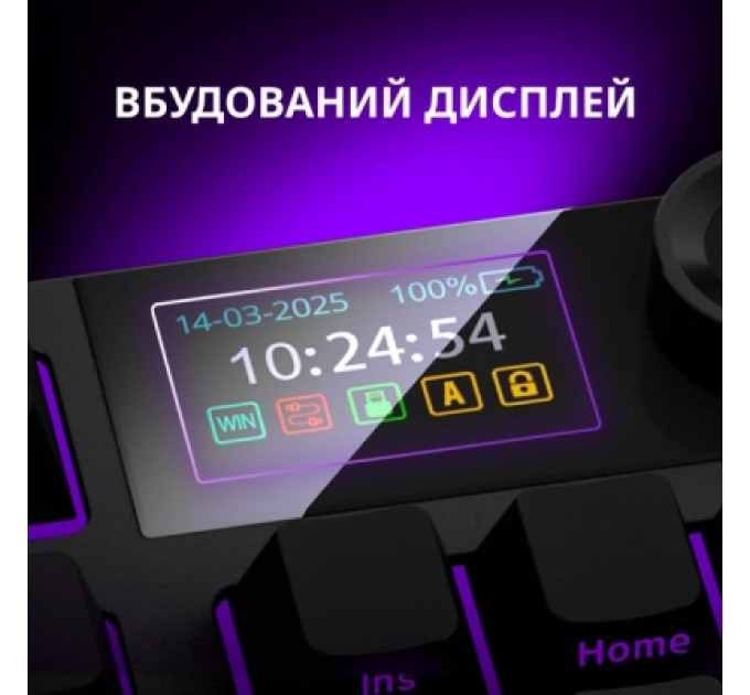 Lorgar Клавіатура Lorgar KBP70TKLW Wireless TKL Mechanical Pro UA Black/Red (LRG-KBP70TKLW-BK-US)