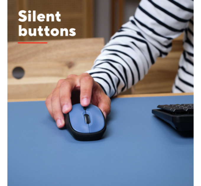 Trust Мишка Trust Yvi+ Silent Wireless/Bluetooth Dark Blue (25514)