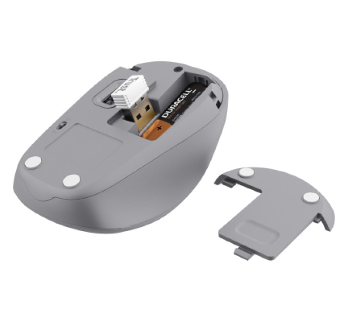 Trust Мишка Trust Yvi+ Silent Wireless/Bluetooth White (25513)