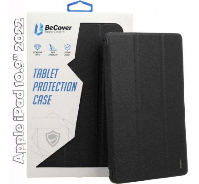 BeCover Чохол до планшета BeCover Soft Edge BeCover Apple iPad 10.9" 2022 Black (709184)