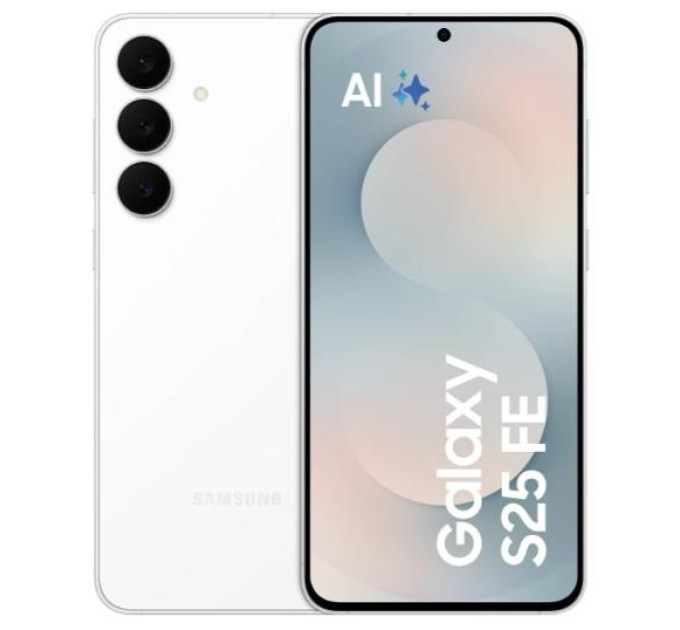 Samsung Мобільний телефон Samsung Galaxy S25 FE 8/256Gb White (SM-S731BZWGEUC)