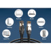 Digitus Патч-корд 1м, S/FTP, cat 8.1, AWG 24/7, LSZH, black Digitus (DK-1843-010)