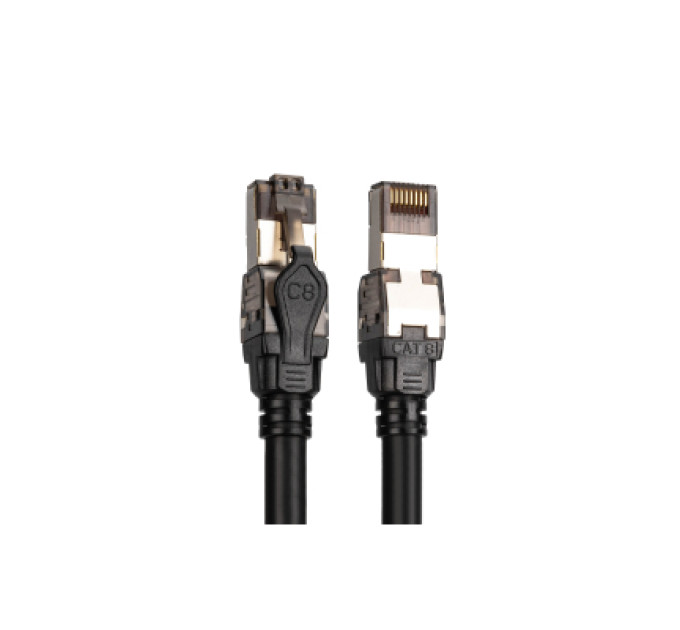 Digitus Патч-корд 1м, S/FTP, cat 8.1, AWG 24/7, LSZH, black Digitus (DK-1843-010)