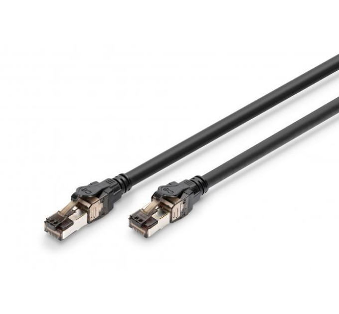Digitus Патч-корд 2м, S/FTP, cat 8.1, AWG 24/7, LSZH, black Digitus (DK-1843-020)