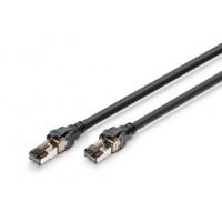 Патч-корд 3м, S/FTP, cat 8.1, AWG 24/7, LSZH, black Digitus (DK-1843-030)
