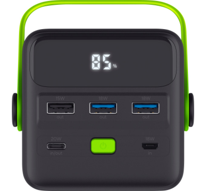 Trust Батарея універсальна Trust 50000mAh Redoh XXL, 3хUSB-A/USB-C, 20W, black (25196_TRUST)