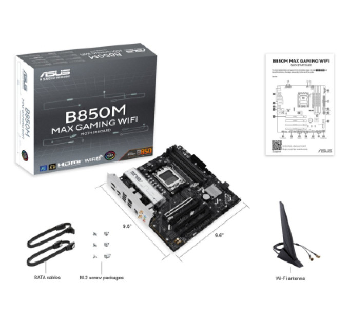 ASUS Материнська плата ASUS B850M MAX GAMING WIFI