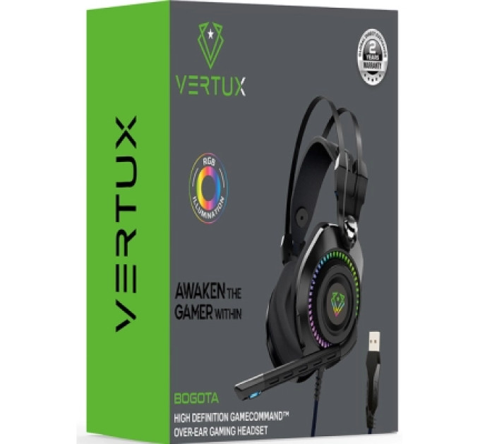 Vertux Навушники Vertux Bogota 7.1 USB Black (bogota.black)