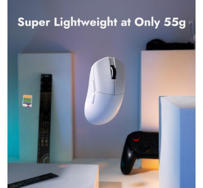 Lemokey Мишка Lemokey G1 USB-A/USB-C/Wireless 8K White (G1-A2)